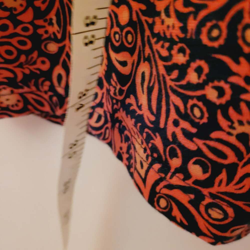 Patagonia Margot orange and bluel floral paisley dress Size XS Granola Boho - Picture 6 of 6